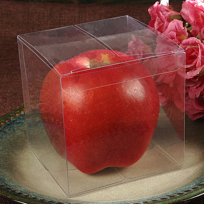 50PCS Clear PVC Gift Boxes – 5x5x5cm Transparent Wedding & Party Favor Packaging