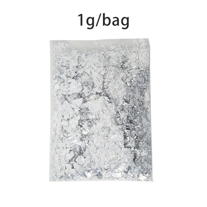 Gold, Silver & Rose Gold Foil Flakes – 1g-3g Metallic Leaf for DIY Candle Making, Crafts & Decorations