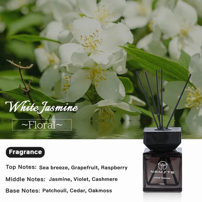 NAMSTE 100ML Reed Diffuser Sets Hotel Fragrance Series Fireless Aromatherapy Indoor Long lasting Fragrance  Bathroom Deodorant