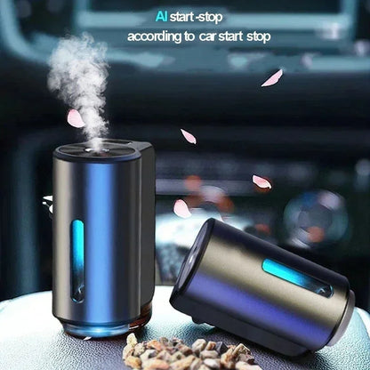 Car Air Freshener & Humidifier – Dual-Function Aroma Diffuser with Essential Oil
