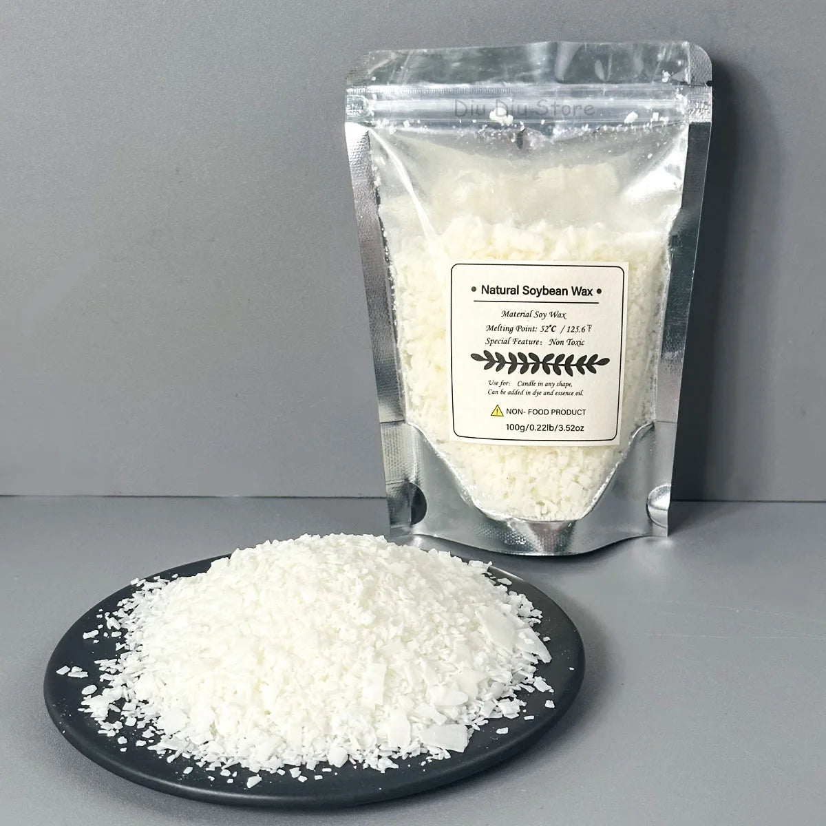 100% Natural Soy Wax Granules – Additive-Free, Smokeless Candle Making Wax (100g - 1KG)