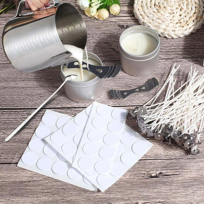 Candle Making Kits Candle Making Supplies Handmade Scented Art Candles Wax Melting Material Kits Wax Wicks Wax Pot Thermometers