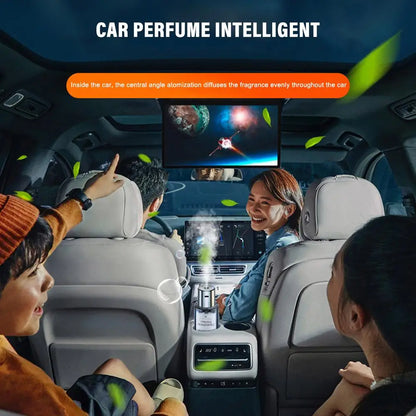 Car Mounted Fragrance Spray Perfume Essential Oil Diffuser Humidifier Intelligent Fragrance Locomotive Large Capacity