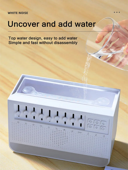 3-in-1 Flame Air Diffuser & Humidifier | Ultrasonic Aromatherapy | 8 White Noise & Bluetooth Music Player