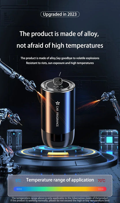 Car Air Freshener Smart Fragrance Diffuser 1000mAh Aroma Humidifier Starry Light Smell Distributor Interior Car Accessories