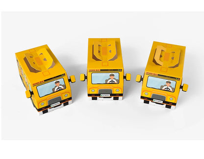 5PCS School Bus-Themed Candy & Snack Boxes – Fun Gift Packaging for Kids' Birthday & Back-to-School Parties!