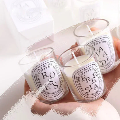 Luxury Scented Candle in Glass Jar – Aromatherapy Candle for Home, Wedding, & Gift Giving