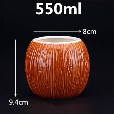 450ml Hawaii Tiki Ceramic Mug – Tropical-Themed Drinkware