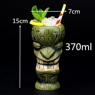 450ml Hawaii Tiki Ceramic Mug – Tropical-Themed Drinkware
