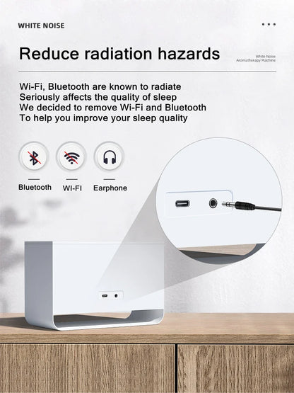 3-in-1 Flame Air Diffuser & Humidifier | Ultrasonic Aromatherapy | 8 White Noise & Bluetooth Music Player