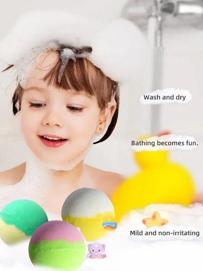 24-Pack Kids Bath Bombs with Surprise Toys Inside – Natural & Organic Bubble Bath Gift Set