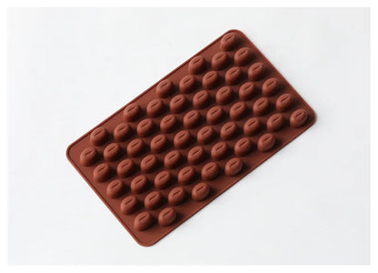 Multi-Cavity Coffee Bean Silicone Mold – DIY Candle, Soap, Resin & Baking Tool