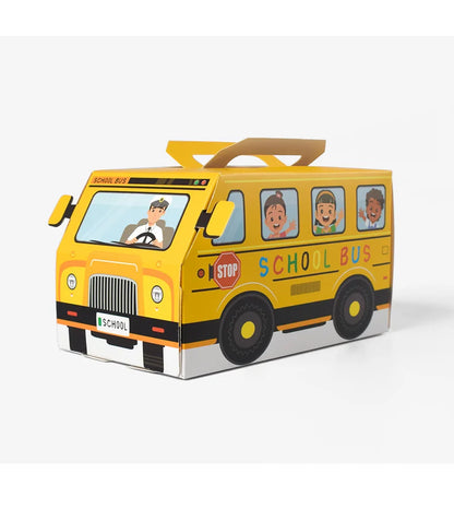 5PCS School Bus-Themed Candy & Snack Boxes – Fun Gift Packaging for Kids' Birthday & Back-to-School Parties!