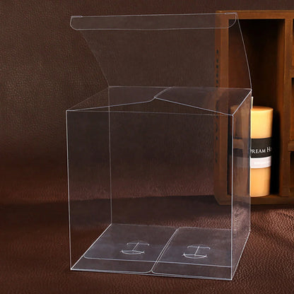 50PCS Clear PVC Gift Boxes – 5x5x5cm Transparent Wedding & Party Favor Packaging