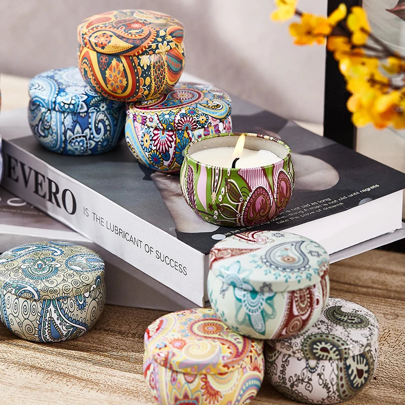 Obisesio 12-Piece Scented Candle Set – Natural Soy Wax Aromatherapy Candles for Home & Relaxation