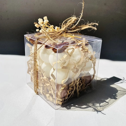 50PCS Clear PVC Gift Boxes – 5x5x5cm Transparent Wedding & Party Favor Packaging