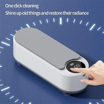 450ml Ultrasonic Cleaner – Portable Household Cleaning Machine for Jewelry, Glasses & More