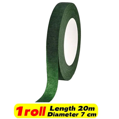 Self-Adhesive Green Floral Tape – DIY Flower Wrapping for Bouquets & Crafts