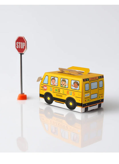 5PCS School Bus-Themed Candy & Snack Boxes – Fun Gift Packaging for Kids' Birthday & Back-to-School Parties!