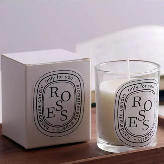 Luxury Scented Candle in Glass Jar – Aromatherapy Candle for Home, Wedding, & Gift Giving