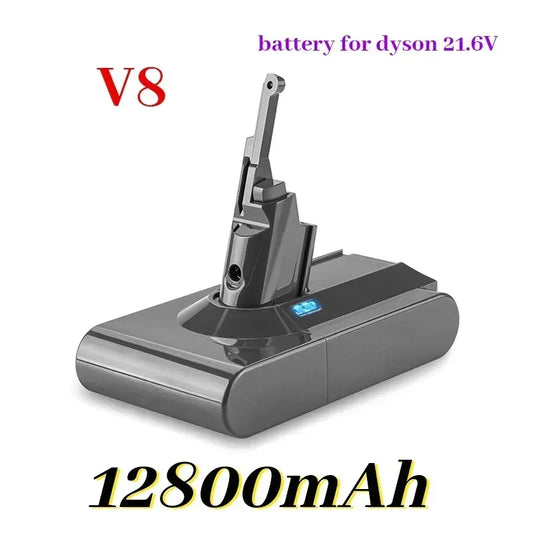 High-Capacity Replacement Battery for Dyson V8 Series – 21.6V Li-Ion (12800mAh)