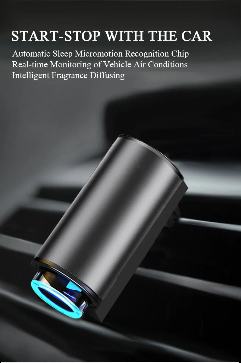 Car Air Freshener & Humidifier – Dual-Function Aroma Diffuser with Essential Oil