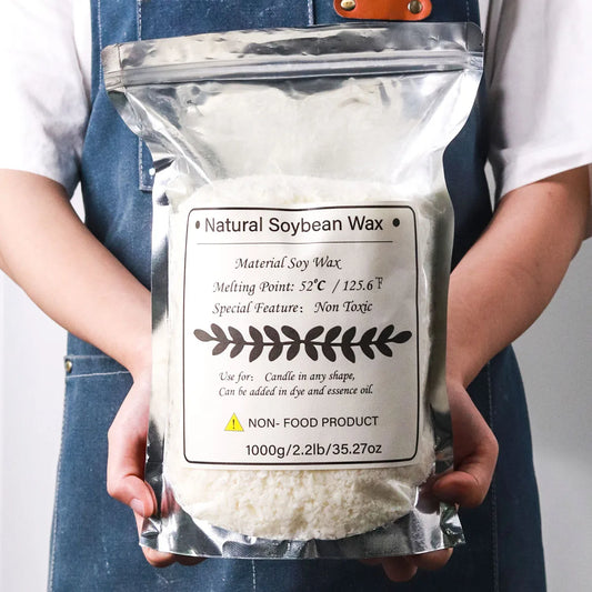 100% Natural Soy Wax Granules – Additive-Free, Smokeless Candle Making Wax (100g - 1KG)