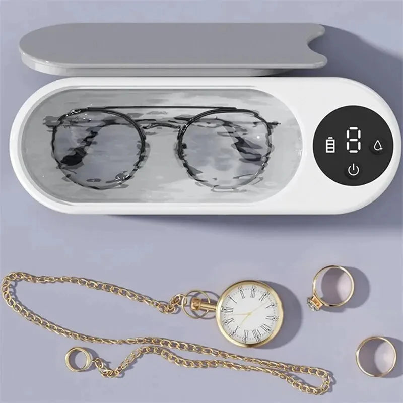 450ml Ultrasonic Cleaner – Portable Household Cleaning Machine for Jewelry, Glasses & More