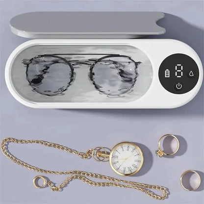 450ml Ultrasonic Cleaner – Portable Household Cleaning Machine for Jewelry, Glasses & More