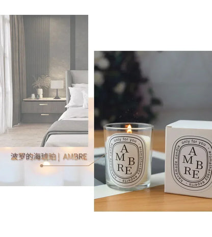 Luxury Scented Candle in Glass Jar – Aromatherapy Candle for Home, Wedding, & Gift Giving