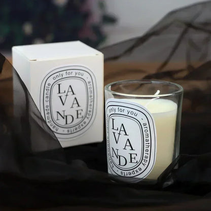 Luxury Scented Candle in Glass Jar – Aromatherapy Candle for Home, Wedding, & Gift Giving