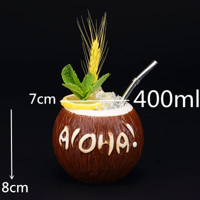 450ml Hawaii Tiki Ceramic Mug – Tropical-Themed Drinkware