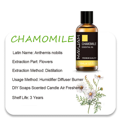 MAYJAM 10ml 30ml 100ml Essential Oils For Humidifier Diffuser Lavender Jasmine Eucalyptus Ylang Ylang Vanilla Tea Tree Aroma Oil