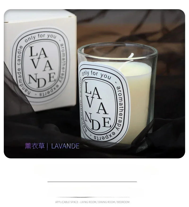 Luxury Scented Candle in Glass Jar – Aromatherapy Candle for Home, Wedding, & Gift Giving