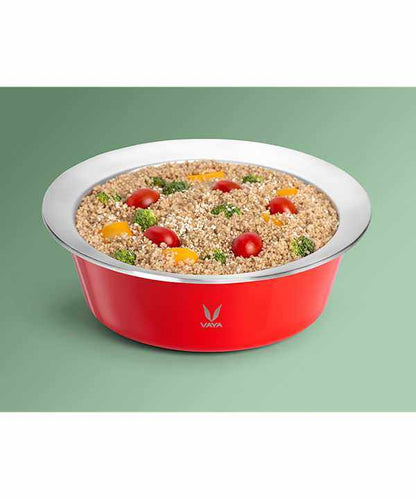 HauteCase - Stainless Steel Insulated Casserole With Lid | Hot Case Pot and Thermos Food Container | Hot Casserole Pot Pan with Lid 1.5L + Stack Lid