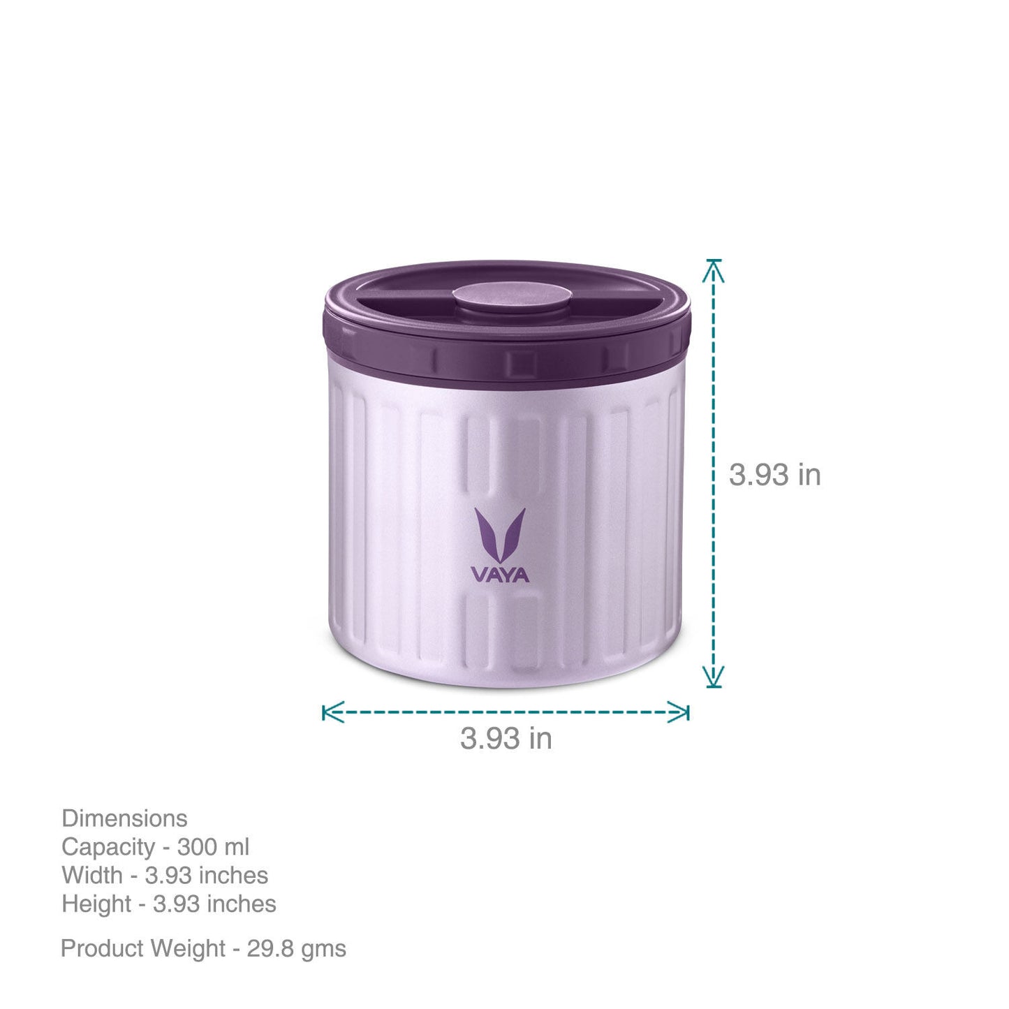 Preserve 300 ml - Vacuum Insulated Stainless Steel Meal Container, Salad Box, Meal Carrier, Portable Lunch Box, Fruit Box, 1 x 300 ml