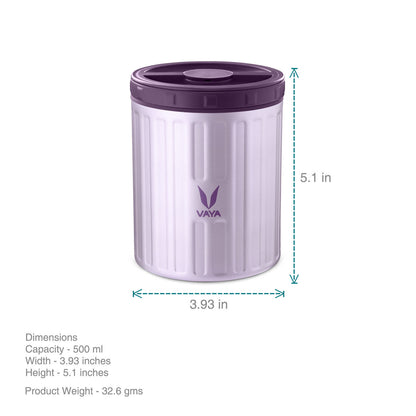 Preserve 500 ml - Vacuum Insulated Stainless Steel Meal Container, Salad Box, Meal Carrier, Portable Lunch Box, Fruit Box, 1 x 500 ml