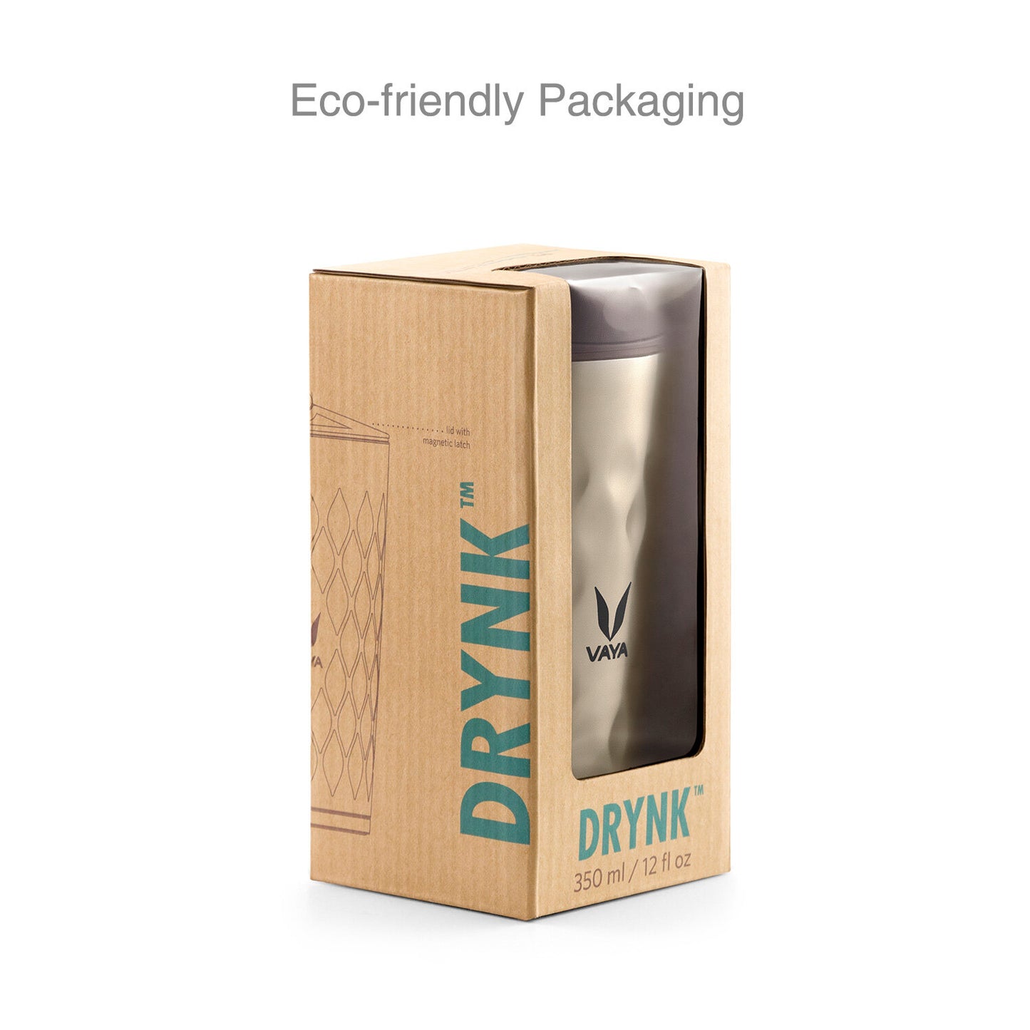 Drynk 350 ml 3 in 1 Vacuum Insulated Stainless Steel Gulper and Sipper Water Bottle (Tumbler+Sipper+Gulper) with 2 Cups, Thermos Flask