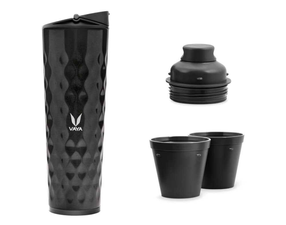 Drynk 3 in 1 Stainless Steel Water Bottle (Tumbler+Sipper+Gulper) with 2 Cups, 600 ml
