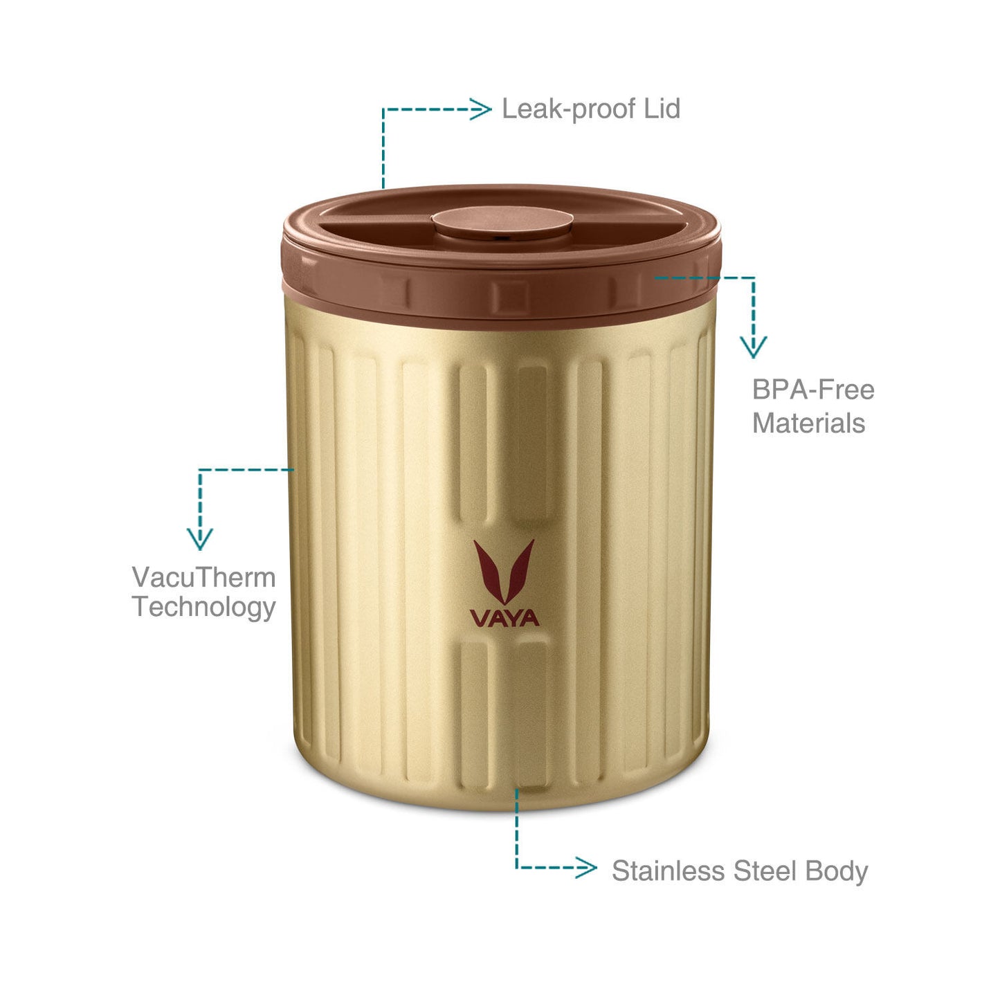 Preserve 500 ml - Vacuum Insulated Stainless Steel Meal Container, Salad Box, Meal Carrier, Portable Lunch Box, Fruit Box, 1 x 500 ml