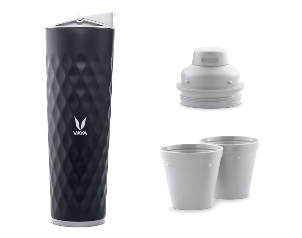 Drynk 3 in 1 Stainless Steel Water Bottle (Tumbler+Sipper+Gulper) with 2 Cups, 600 ml