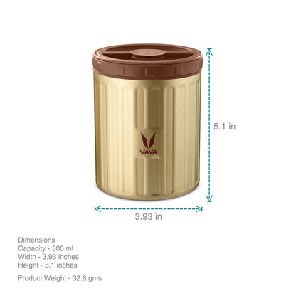 Preserve 500 ml - Vacuum Insulated Stainless Steel Meal Container, Salad Box, Meal Carrier, Portable Lunch Box, Fruit Box, 1 x 500 ml