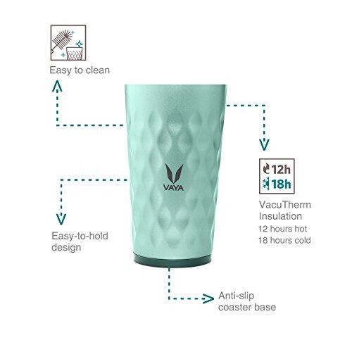 Drynk 350 ml 3 in 1 Vacuum Insulated Stainless Steel Gulper and Sipper Water Bottle (Tumbler+Sipper+Gulper) with 2 Cups, Thermos Flask