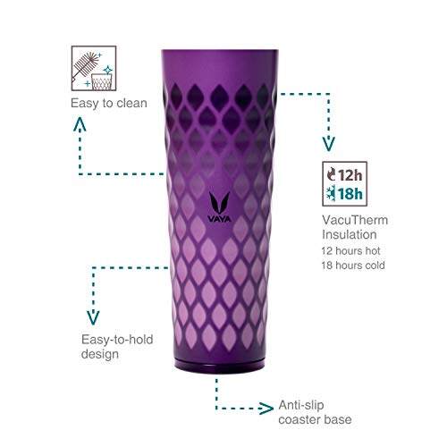Drynk 600 ml Vacuum Insulated Stainless Steel Flask, Thermos Sipper Water Bottle (Tumbler+Sipper)