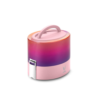 Tyffyn Copper-Finished Stainless Steel Lunch Box, 600 ml, 2 Containers