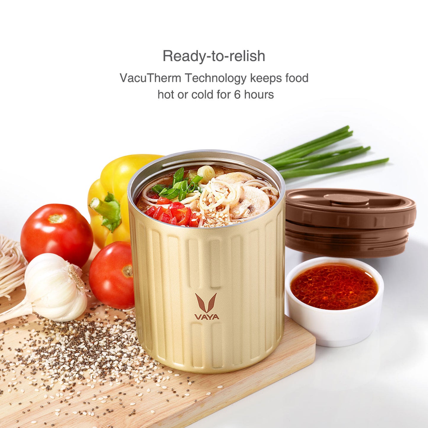 Preserve 500 ml - Vacuum Insulated Stainless Steel Meal Container, Salad Box, Meal Carrier, Portable Lunch Box, Fruit Box, 1 x 500 ml