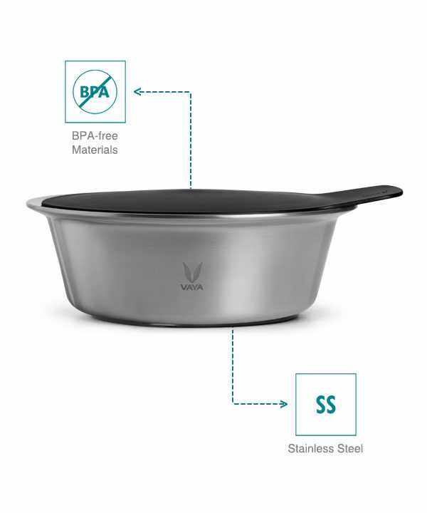 HauteCase - Stainless Steel Insulated Casserole With Lid | Hot Case Pot and Thermos Food Container | Hot Casserole Pot Pan with Lid 1.5L + Stack Lid