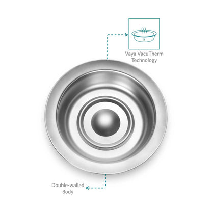 HauteCase - Stainless Steel Insulated Casserole With Lid | Hot Case Pot and Thermos Food Container | Hot Casserole Pot Pan with Lid 1.5L + Stack Lid