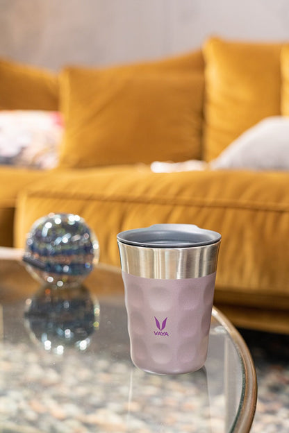 PopCup Stainless Steel Tumbler with Lid, Double Wall Vacuum Insulated Travel Mug, 250ml