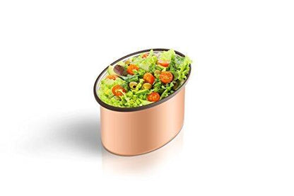 Copper Finished Stainless Steel Single Container, 600 ml